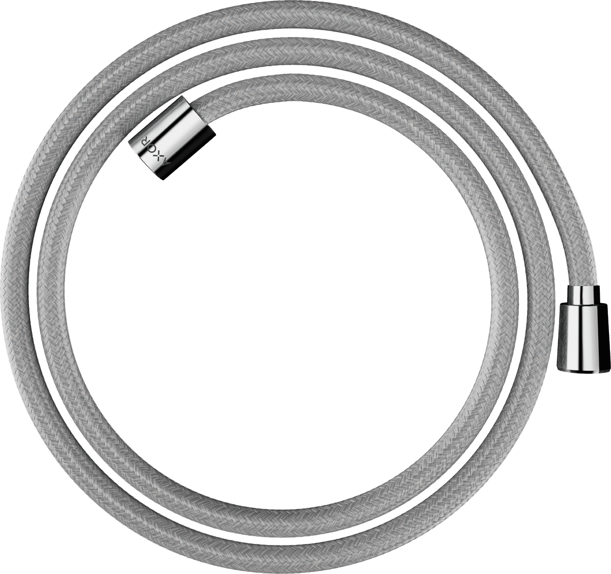 Bild von HANSGROHE AXOR ShowerSolutions Textilbrauseschlauch 1,60 m mit konischer und zylindrischer Mutter #28259000 - Chrom