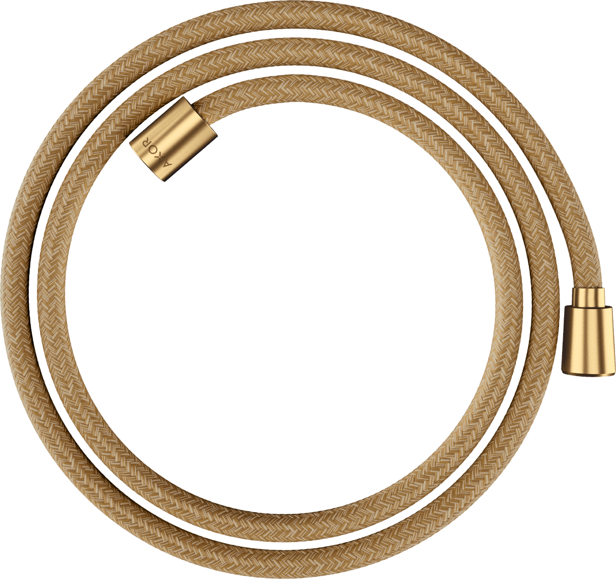 Bild von HANSGROHE AXOR ShowerSolutions Textilbrauseschlauch 1,60 m mit konischer und zylindrischer Mutter #28259250 - Brushed Gold Optic