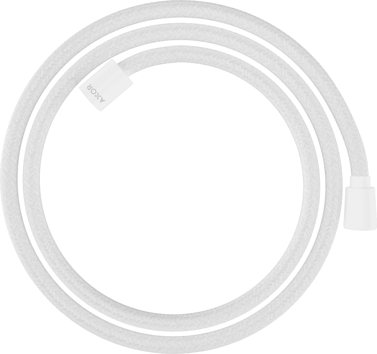 Picture of HANSGROHE AXOR ShowerSolutions Textile shower hose 1,60 m with conical and cylindrical nut #28259700 - Matt White