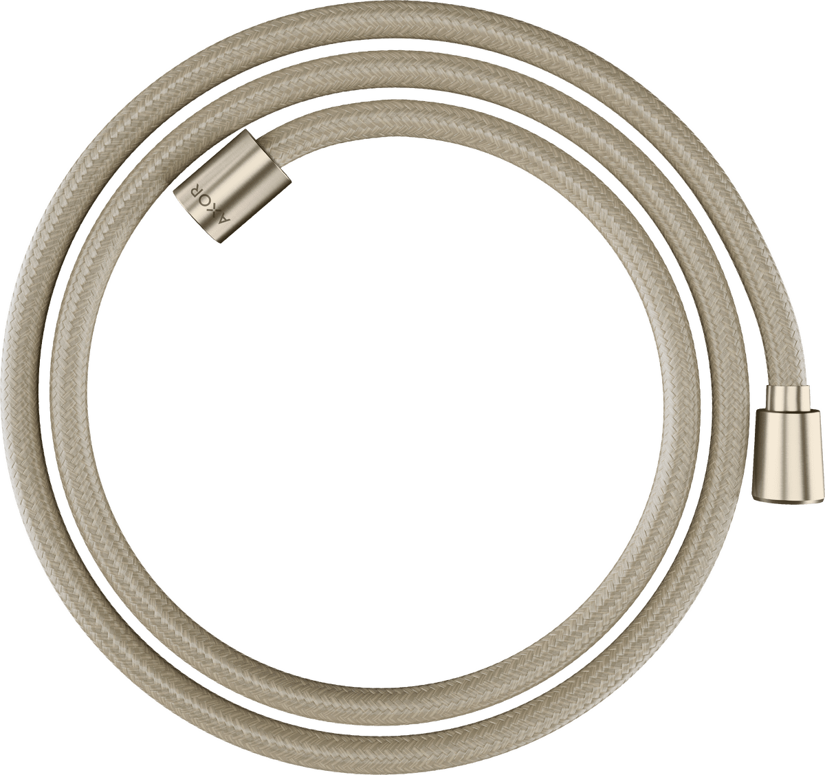 Bild von HANSGROHE AXOR ShowerSolutions Textilbrauseschlauch 1,60 m mit konischer und zylindrischer Mutter #28259820 - Brushed Nickel