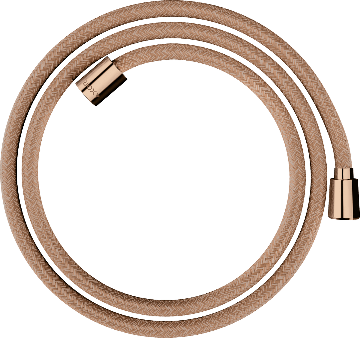Bild von HANSGROHE AXOR ShowerSolutions Textilbrauseschlauch 1,60 m mit konischer und zylindrischer Mutter #28259300 - Polished Red Gold