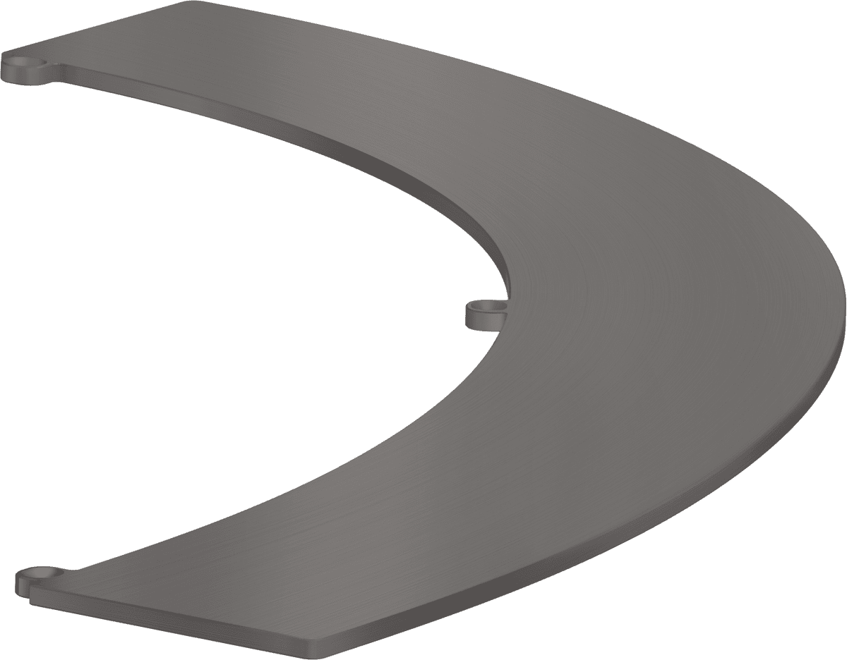 Bild von HANSGROHE AXOR Suite Waschbecken & Badewannen Ablage #42006340 - Brushed Black Chrome