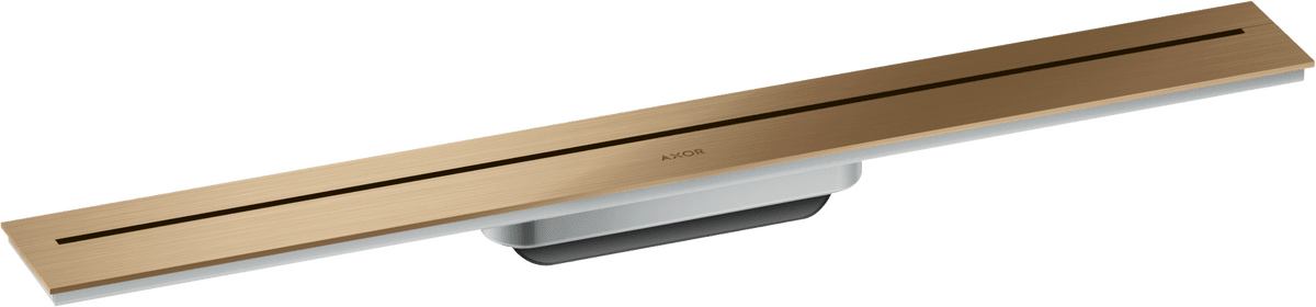 Bild von HANSGROHE AXOR Drain Fertigset Duschrinne 700 zur Wandmontage #42525140 - Brushed Bronze