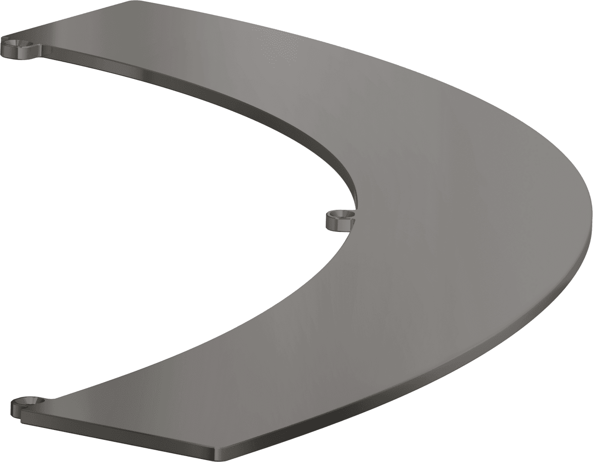 Bild von HANSGROHE AXOR Suite Waschbecken & Badewannen Ablage #42006330 - Polished Black Chrome