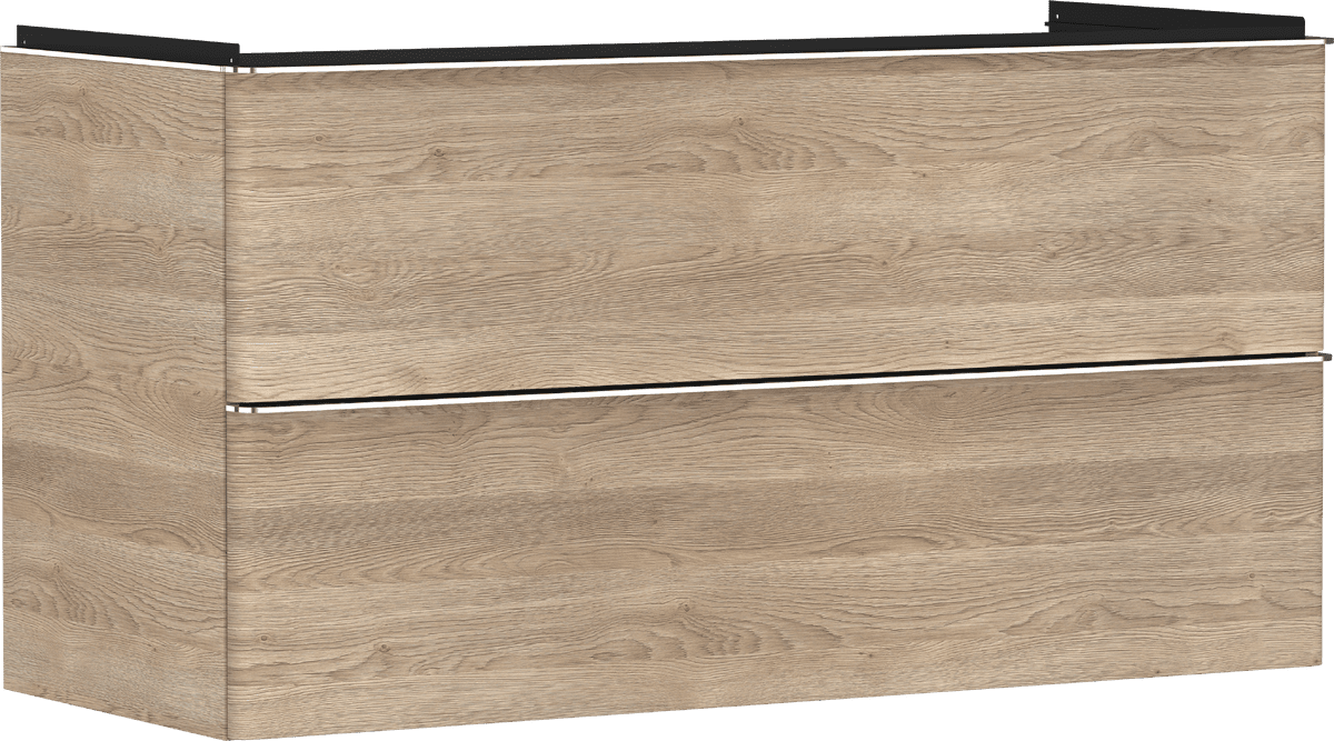 Bild von HANSGROHE Xelu Q Waschtischunterschrank Eiche Natur 1180/475 mit 2 Schubkästen für Waschtisch #54037000 - Eiche Natur