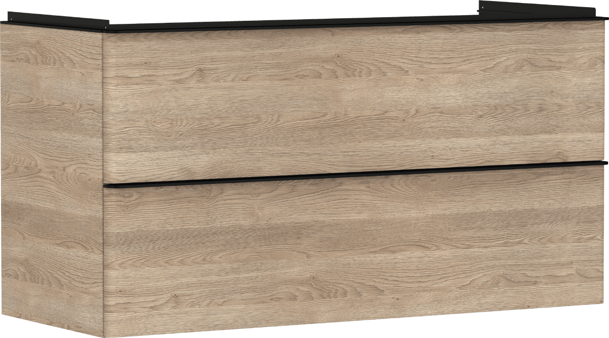 Picture of HANSGROHE Xelu Q Vanity unit Natural Oak 1180/475 with 2 drawers for wash basin #54037670 - Natural Oak
