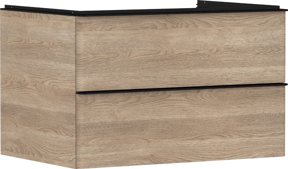 Bild von HANSGROHE Xelu Q Waschtischunterschrank Eiche Natur 780/550 mit 2 Schubkästen für Konsolen mit Aufsatzwaschtisch #54076670 - Eiche Natur