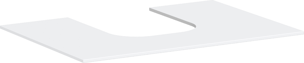 Bild von HANSGROHE Xevolos E Konsole 780/550 mit Ausschnitt mittig für Aufsatzwaschtisch geschliffen #54208700 - Mattweiß
