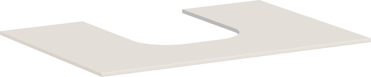 Bild von HANSGROHE Xevolos E Konsole 780/550 mit Ausschnitt mittig für Aufsatzwaschtisch geschliffen #54208780 - Sandbeige Matt