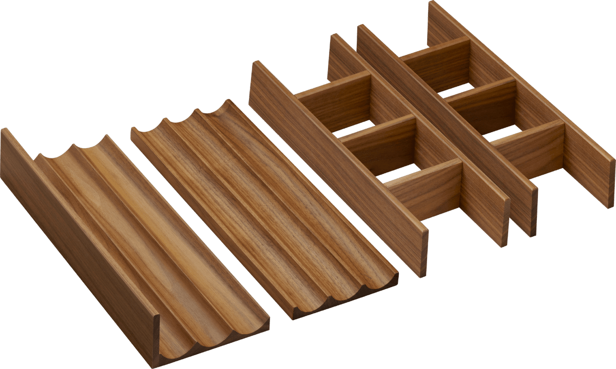 Picture of HANSGROHE IntraStoris Drawer interior set 320 vanity unit 980/475 and 980/550 #54233630 - Dark Walnut