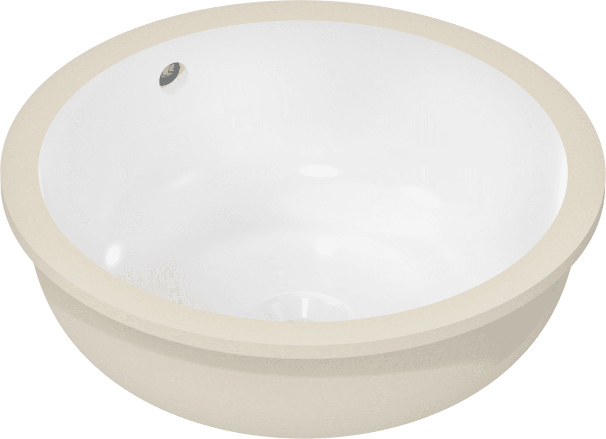 Picture of HANSGROHE Xuniva S Undercounter basin 350/350 without tap hole with overflow, SmartClean #61046450 - White