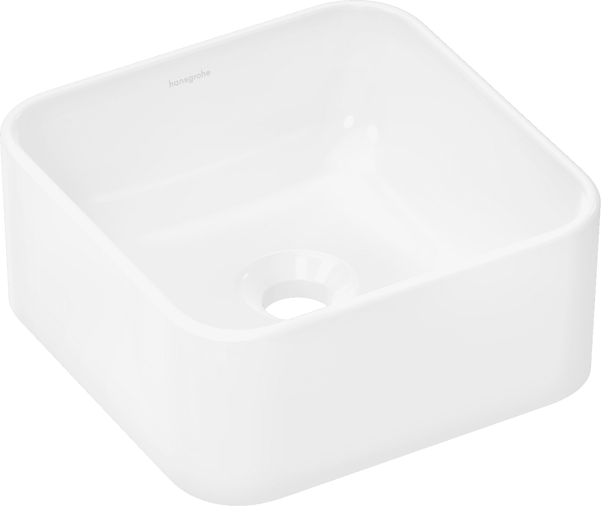 Bild von HANSGROHE Xuniva Q Aufsatzwaschtisch 300/300 ohne Hahnloch und Überlauf #60167450 - Weiß