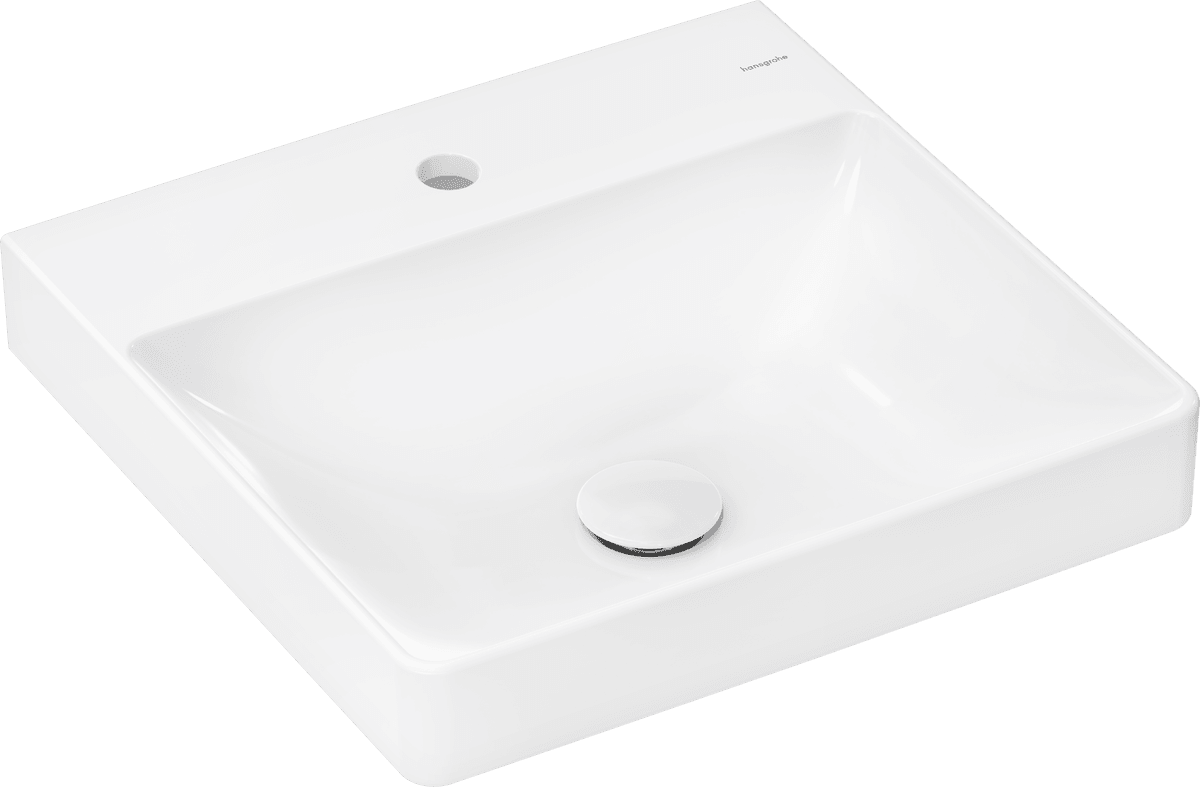 Bild von HANSGROHE Xelu Q Handwaschbecken 500/480 mit Hahnloch ohne Überlauf, SmartClean #61012450 - Weiß