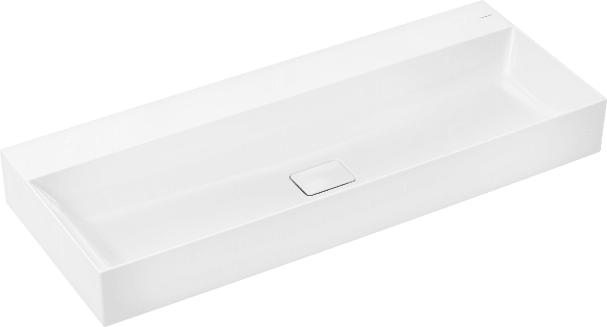 Picture of HANSGROHE Xevolos E Wash basin 1200/480 without tap hole and overflow, SmartClean #61105450 - White