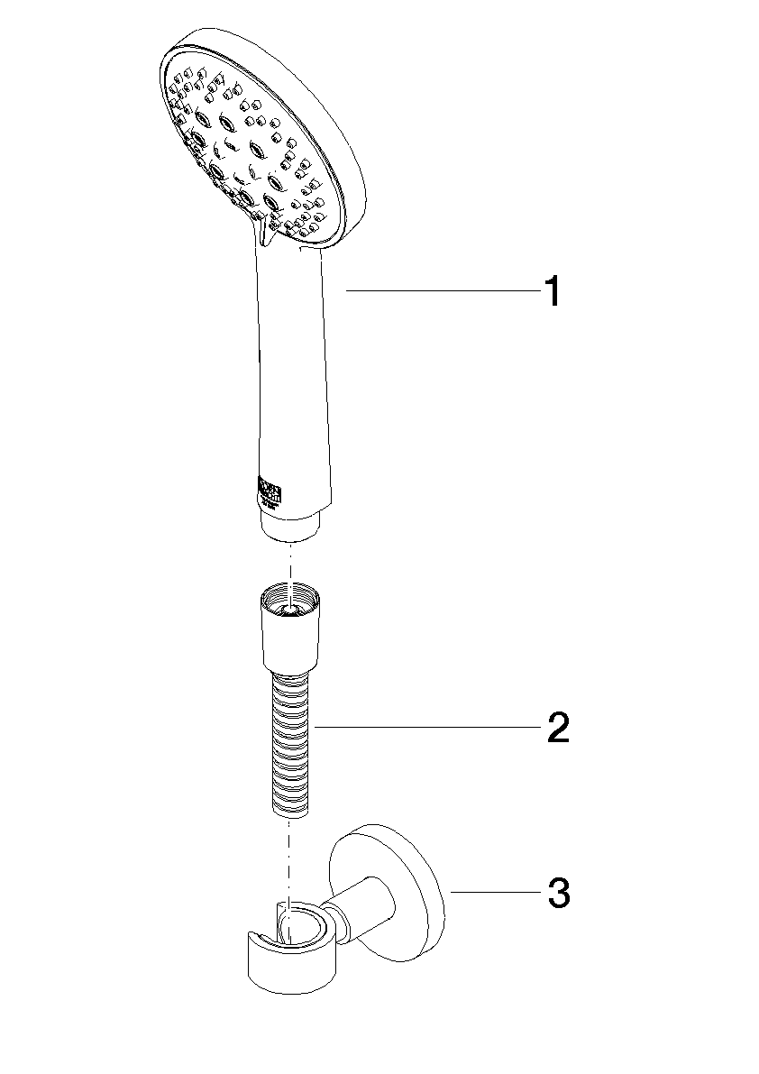 Bild von DORNBRACHT META Schlauchbrausegarnitur FlowReduce - Platin gebürstet #27805625-060010