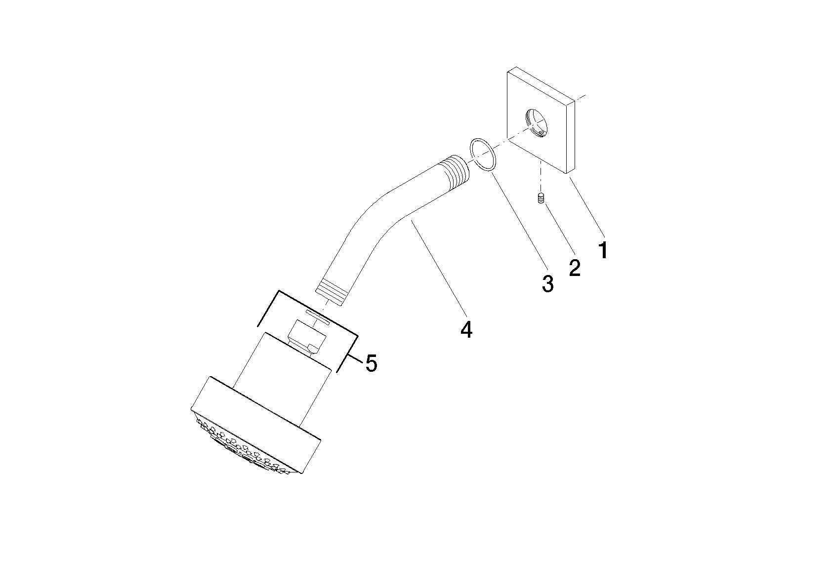 Bild von DORNBRACHT Kopfbrause FlowReduce - Platin #28508980-080010