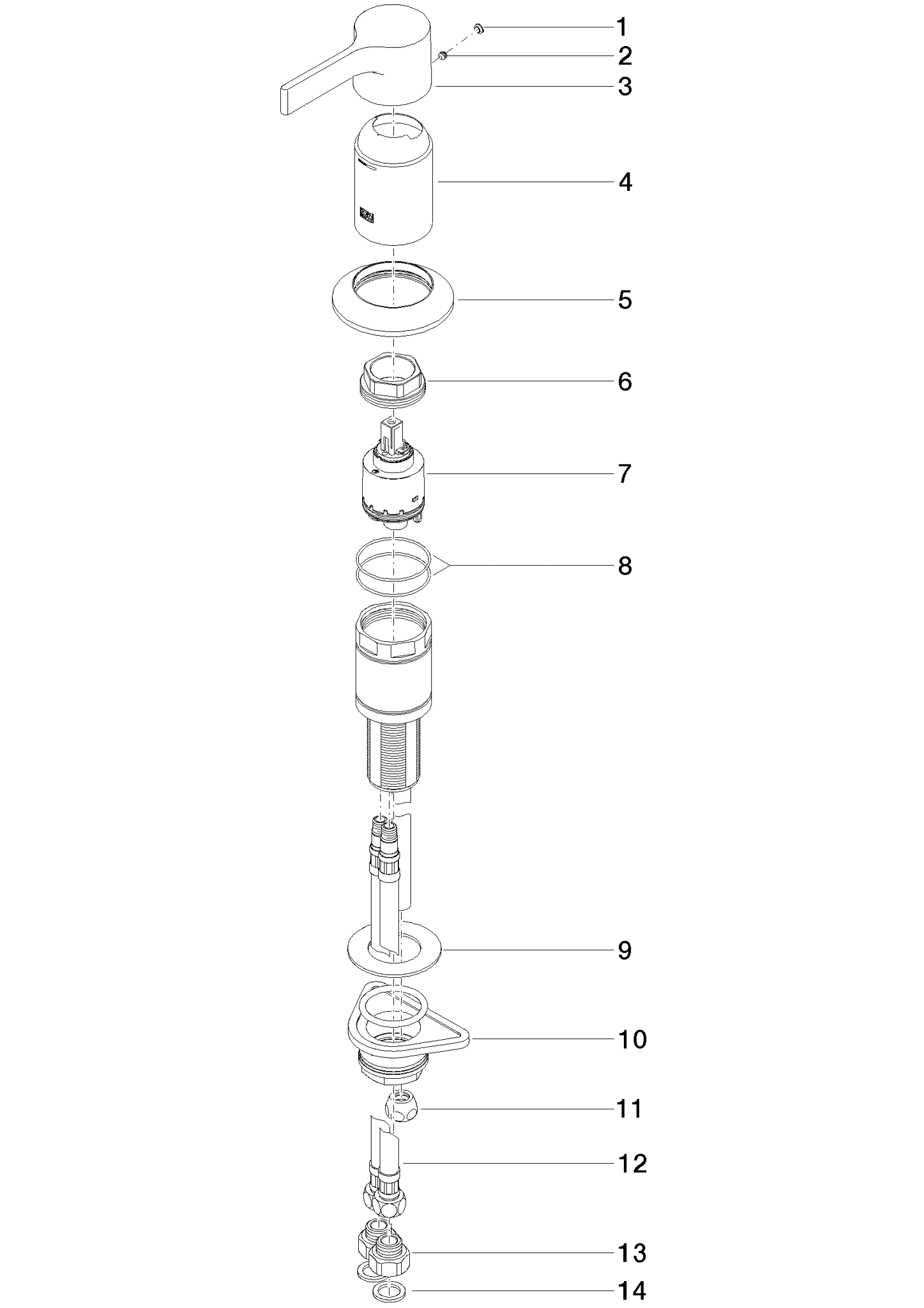Bild von DORNBRACHT VAIA Wannen-Einhandbatterie für Wannenrand- bzw. Fliesenrandmontage - Champagne gebürstet (22kt Gold) #29300809-46