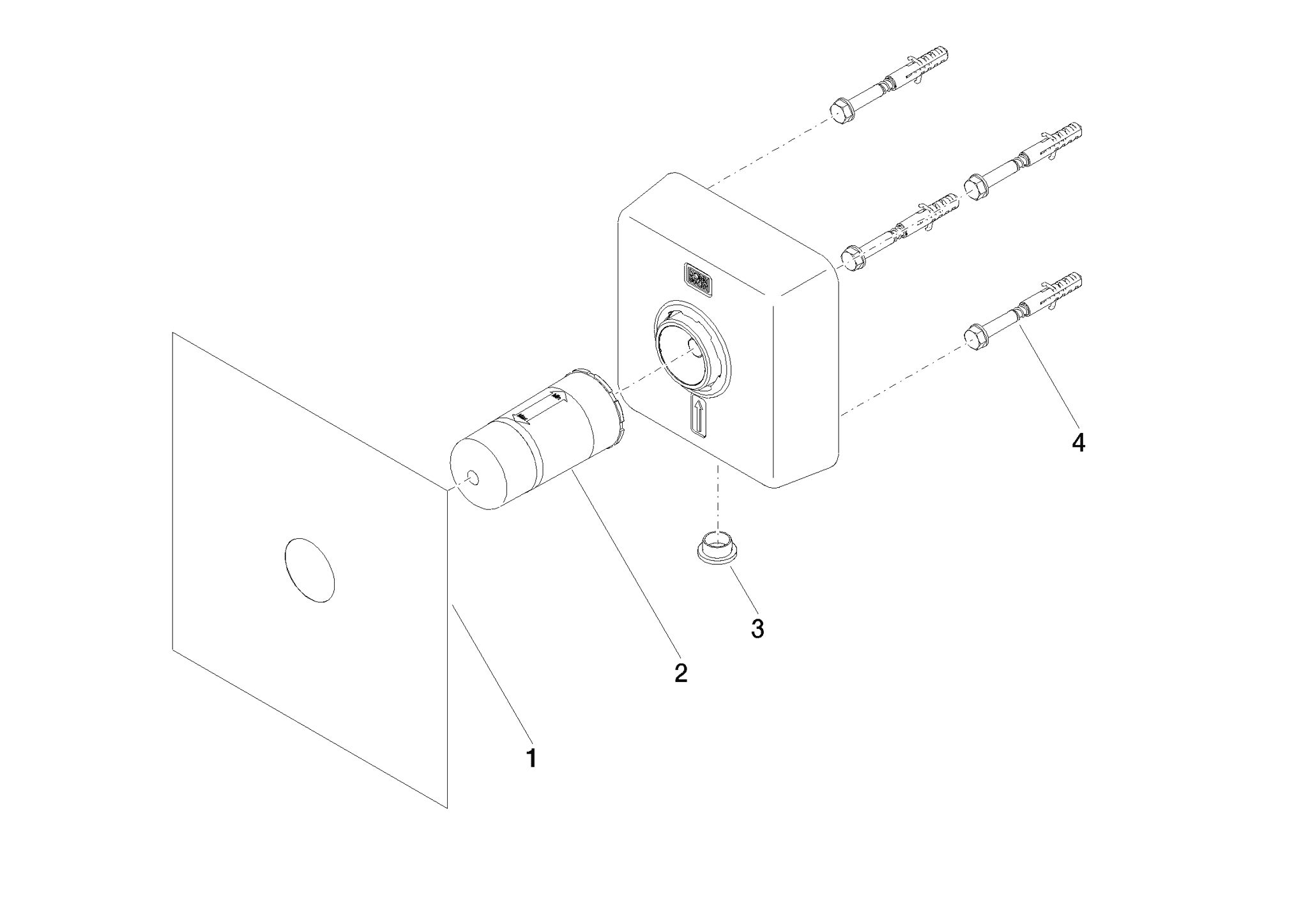 Bild von DORNBRACHT POT FILLER Unterputz-Wandwinkel - #3508797090