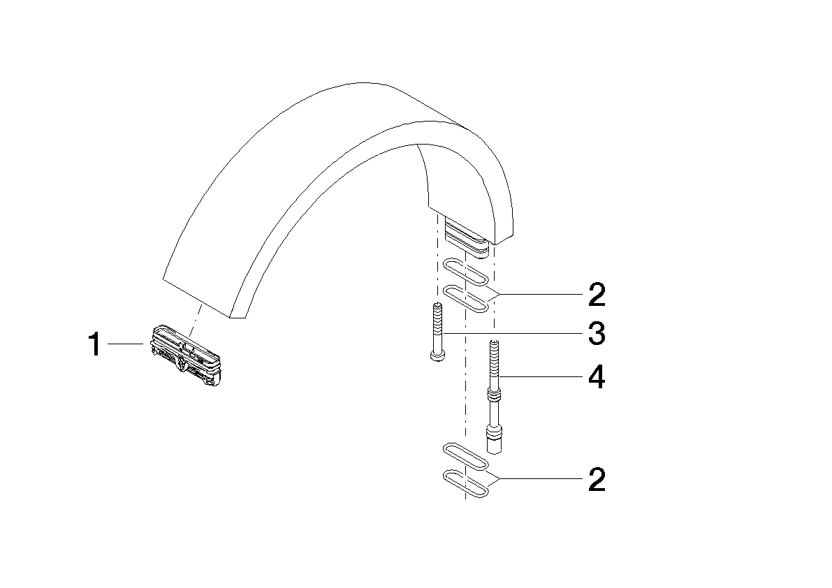 Bild von DORNBRACHT Auslauf EHM 170 mm Ausladung - Platin gebürstet #90117001301-06