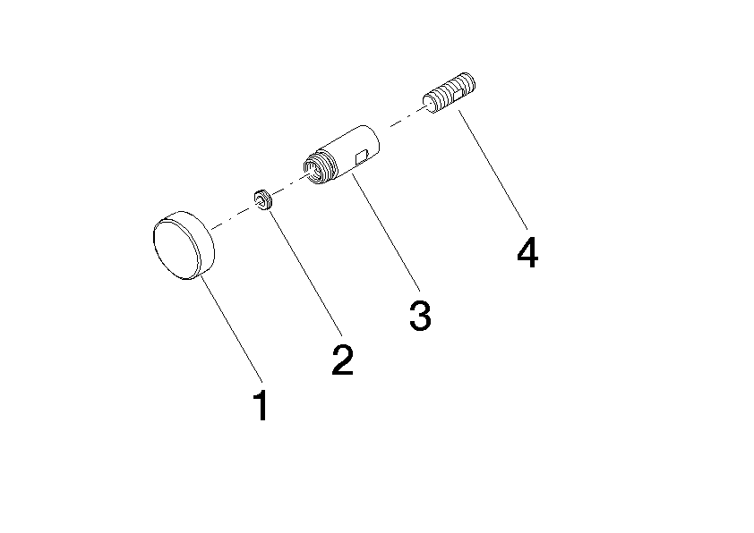 Bild von DORNBRACHT Zugstange für Umstellung mit Knopf Ø 26 x 47,3 mm - Platin gebürstet #90310913900-06