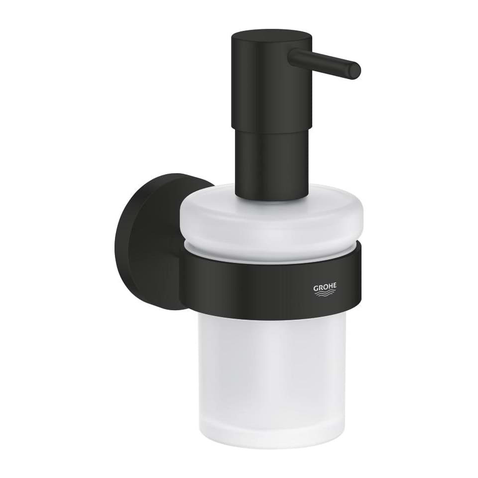 Bild von GROHE Essentials Seifenspender mit Halter matt black 1022572430