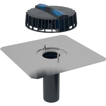 Bild von GEBERIT Pluvia Dachwassereinlauf mit Anschlussblech #359.099.00.1