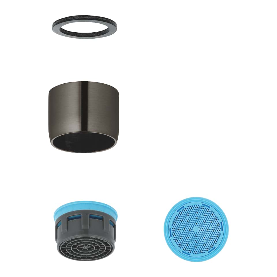 Bild von GROHE Mousseur #13928AL0 - hard graphite gebürstet