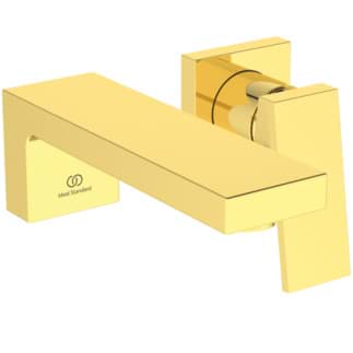Bild von IDEAL STANDARD Extra Wand-Waschtischarmatur Unterputz, Ausladung 160mm #BD509A2 - Brushed Gold