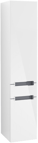 Bild von VILLEROY BOCH Subway 2.0 Hochschrank, 1 Schublade, 2 Türen, 350 x 1650 x 370 mm, Glossy White #A70810DH