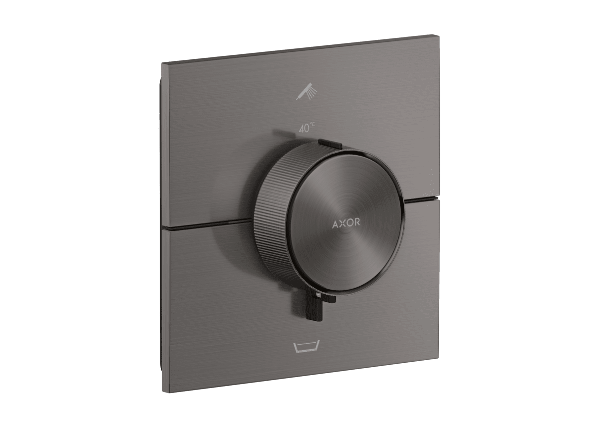 Bild von HANSGROHE AXOR ShowerSelect ID Thermostat Unterputz eckig für 2 Verbraucher mit integrierter Sicherungskombination nach EN1717 #36753340 - Brushed Black Chrome