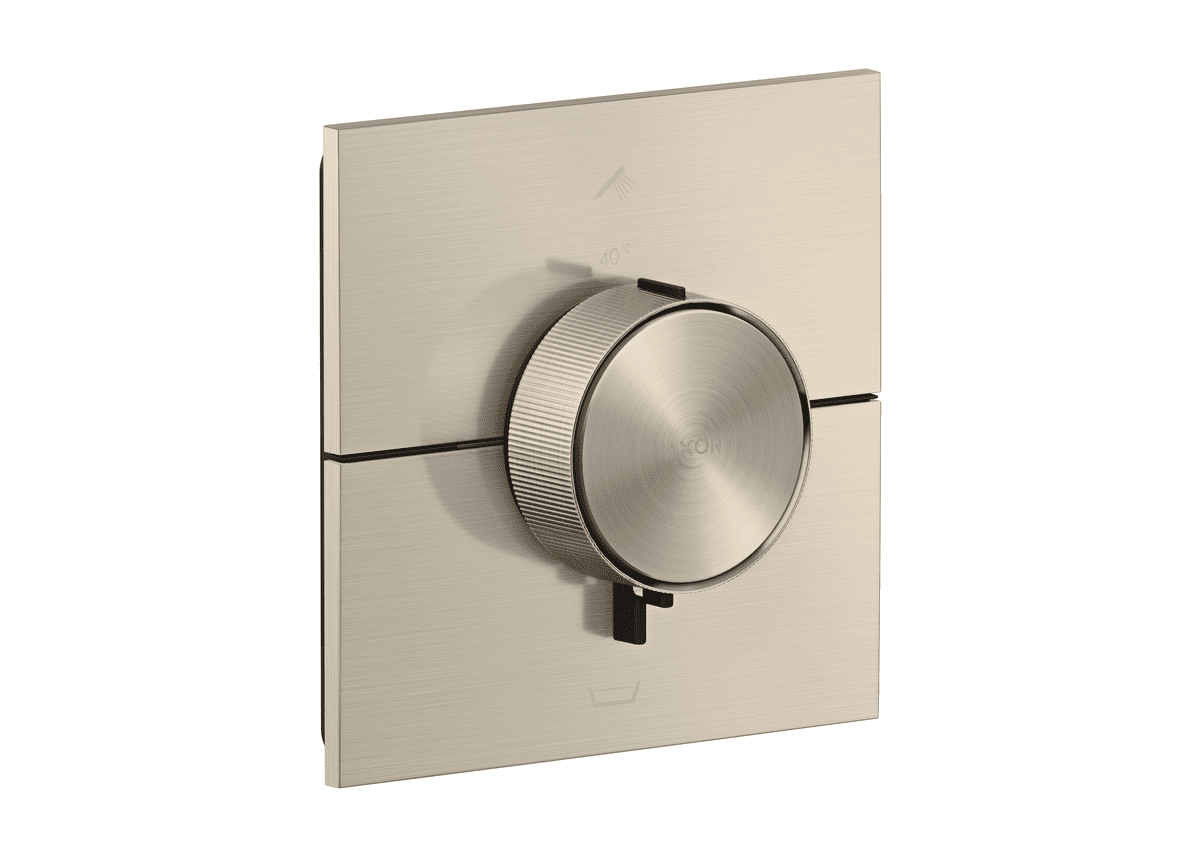 Bild von HANSGROHE AXOR ShowerSelect ID Thermostat Unterputz eckig für 2 Verbraucher mit integrierter Sicherungskombination nach EN1717 #36753820 - Brushed Nickel