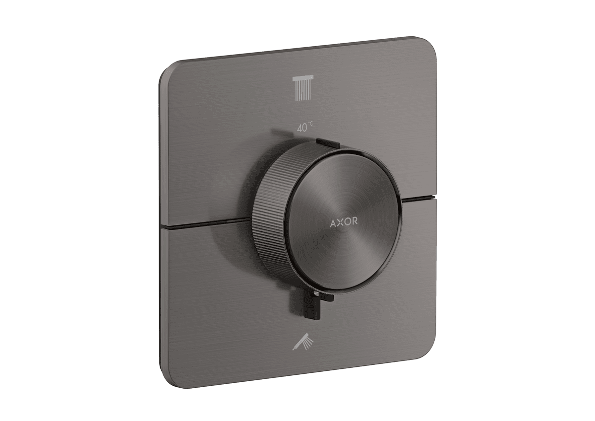Bild von HANSGROHE AXOR ShowerSelect ID Thermostat Unterputz softsquare für 2 Verbraucher #36754340 - Brushed Black Chrome