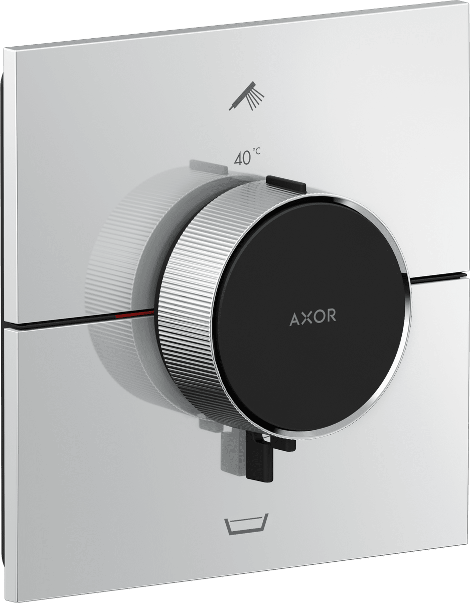 Bild von HANSGROHE AXOR ShowerSelect ID Thermostat Unterputz eckig für 2 Verbraucher mit integrierter Sicherungskombination nach EN1717 #36753000 - Chrom