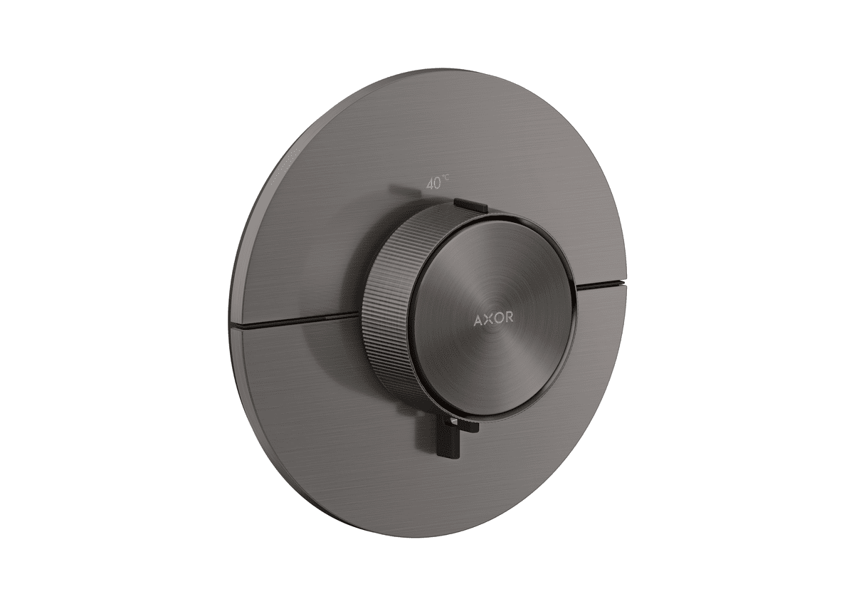 Picture of HANSGROHE AXOR ShowerSelect ID Thermostat HighFlow for concealed installation round #36759340 - Brushed Black Chrome