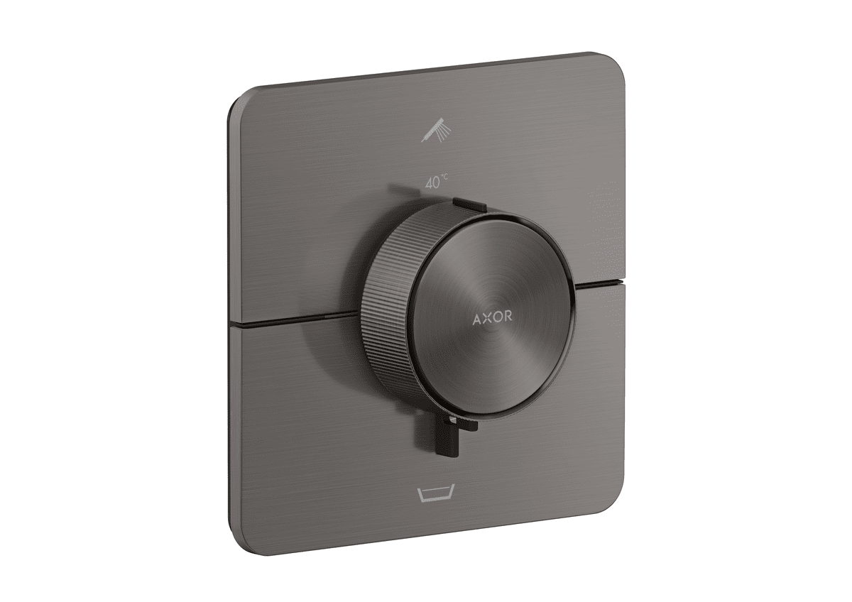 Bild von HANSGROHE AXOR ShowerSelect ID Thermostat Unterputz softsquare für 2 Verbraucher mit integrierter Sicherungskombination nach EN1717 #36755340 - Brushed Black Chrome