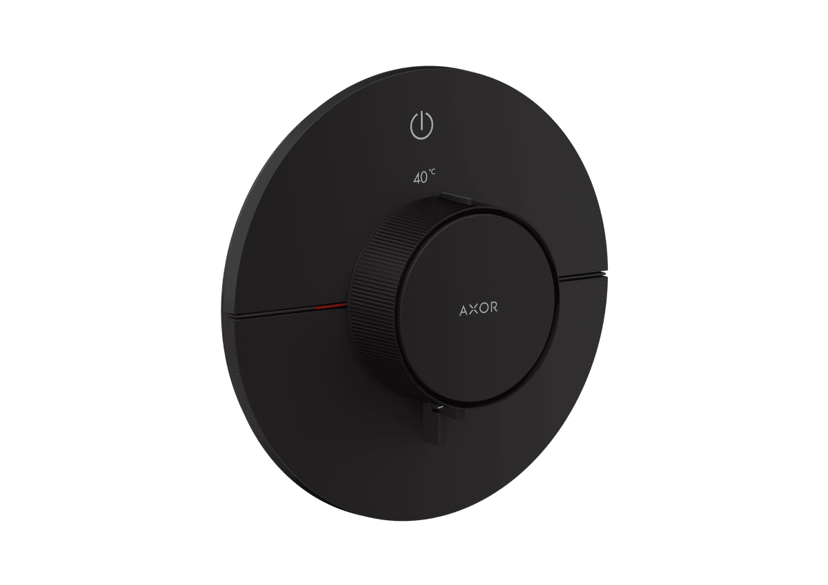 Bild von HANSGROHE AXOR ShowerSelect ID Thermostat Unterputz rund für 1 Verbraucher #36756670 - Mattschwarz