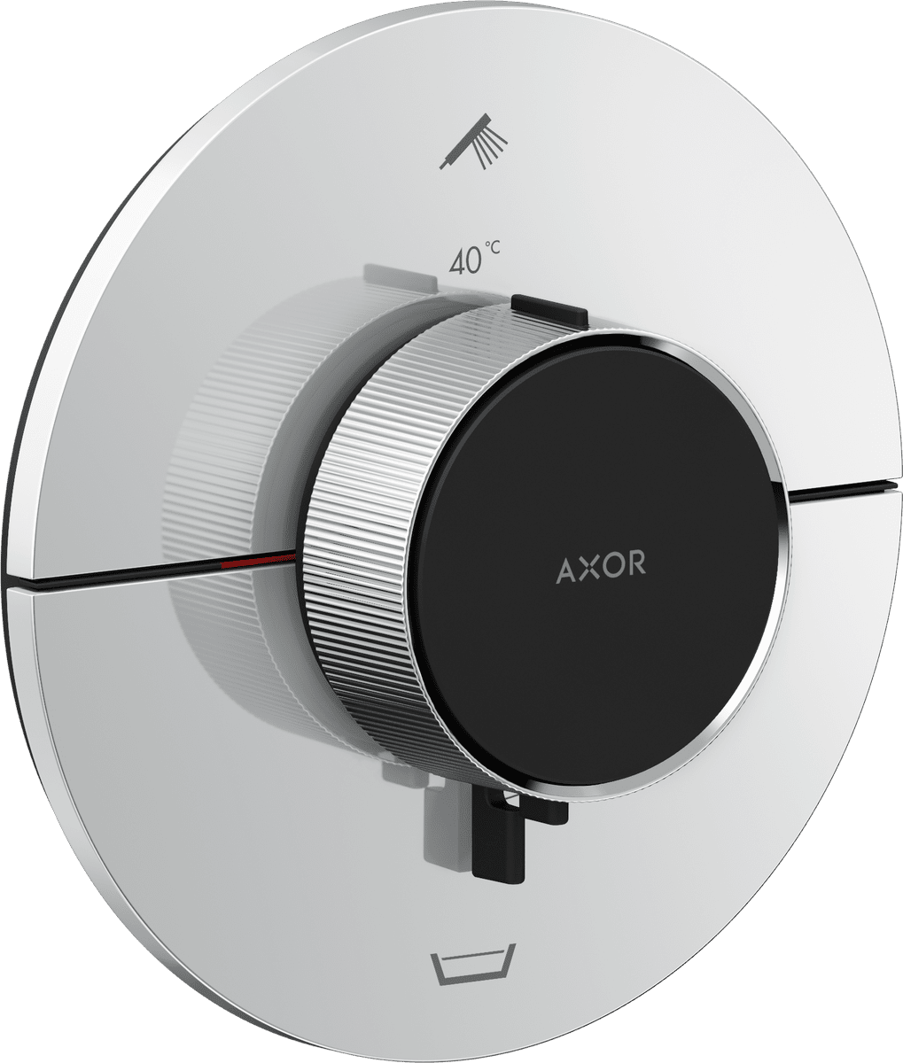 Bild von HANSGROHE AXOR ShowerSelect ID Thermostat Unterputz rund für 2 Verbraucher mit integrierter Sicherungskombination nach EN1717 #36751000 - Chrom