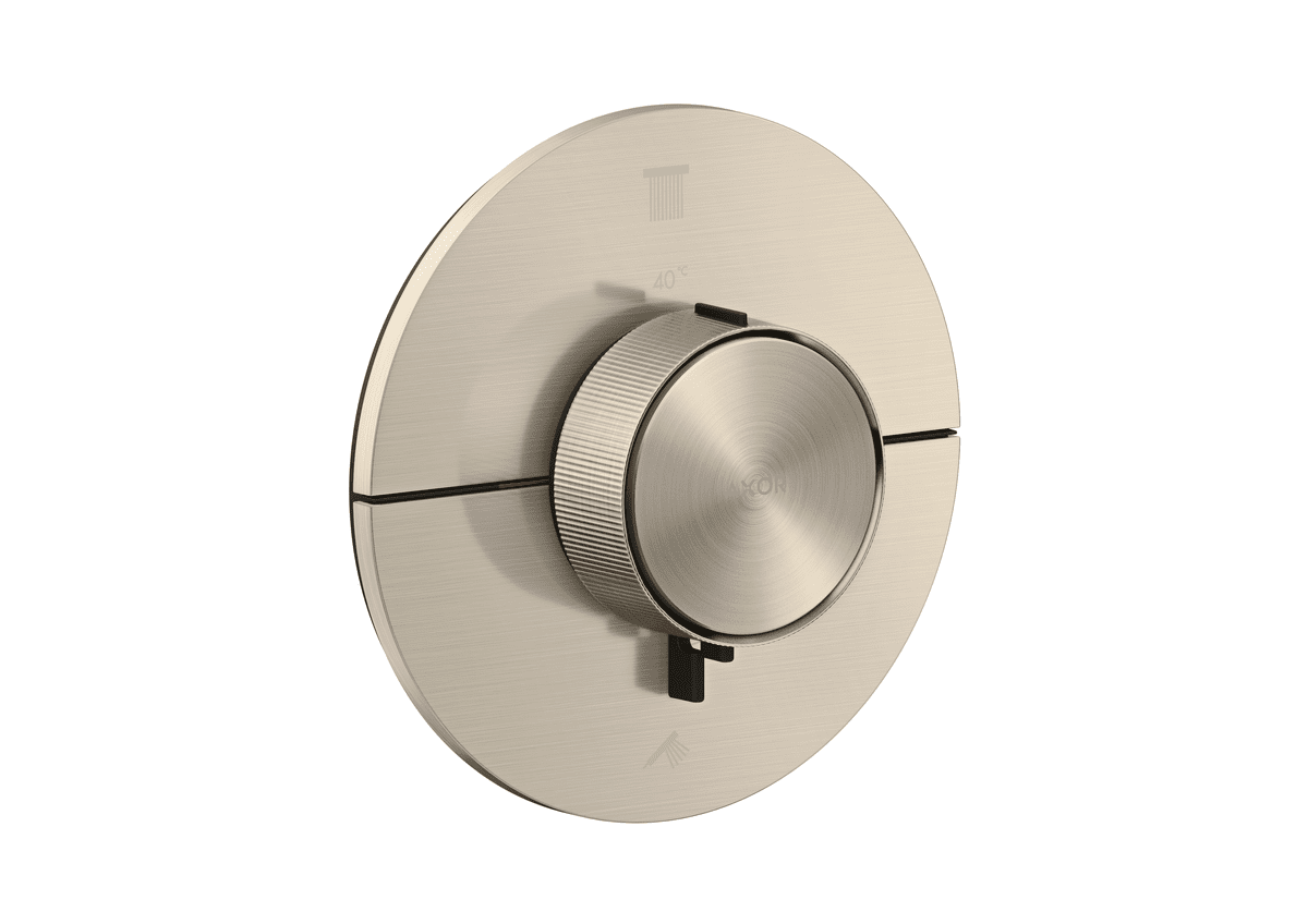 Picture of HANSGROHE AXOR ShowerSelect ID Thermostat concealed round for 2 consumers #36750820 - Brushed nickel