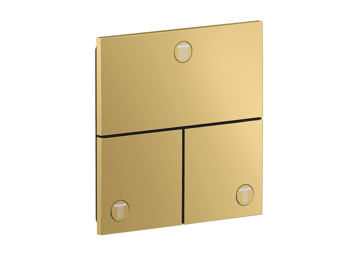 Bild von HANSGROHE AXOR ShowerSelect ID Ventil Unterputz eckig für 3 Verbraucher #36780990 - Polished Gold Optic