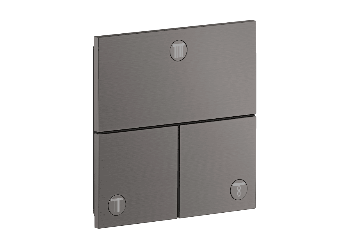 Bild von HANSGROHE AXOR ShowerSelect ID Ventil Unterputz eckig für 3 Verbraucher #36780340 - Brushed Black Chrome