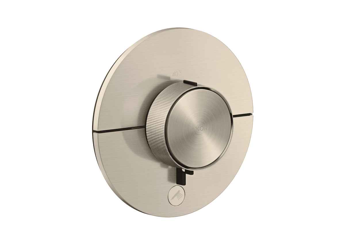 Bild von HANSGROHE AXOR ShowerSelect ID Thermostat HighFlow Unterputz rund für 1 Verbraucher und einen zusätzlichen Abgang #36776820 - Brushed Nickel