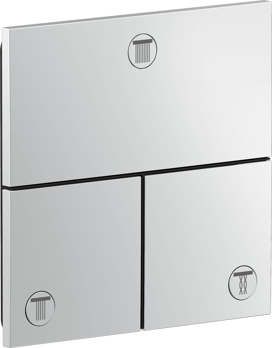 Bild von HANSGROHE AXOR ShowerSelect ID Ventil Unterputz eckig für 3 Verbraucher #36780000 - Chrom