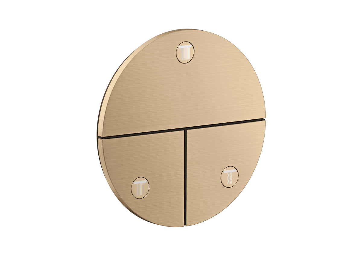 Bild von HANSGROHE AXOR ShowerSelect ID Ventil Unterputz rund für 3 Verbraucher #36779140 - Brushed Bronze