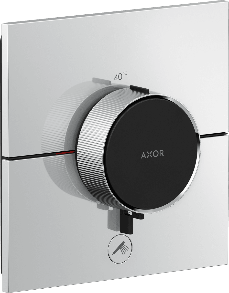 Bild von HANSGROHE AXOR ShowerSelect ID Thermostat HighFlow Unterputz eckig für 1 Verbraucher und einen zusätzlichen Abgang #36777000 - Chrom