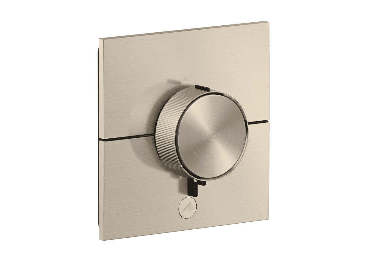 Bild von HANSGROHE AXOR ShowerSelect ID Thermostat HighFlow Unterputz eckig für 1 Verbraucher und einen zusätzlichen Abgang #36777820 - Brushed Nickel