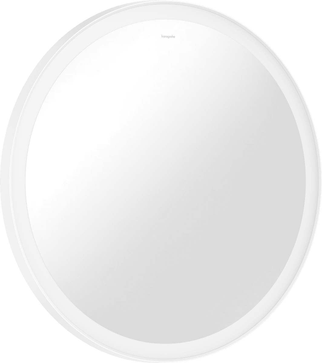 Bild von HANSGROHE Xarita Lite S Spiegel mit runder LED-Beleuchtung 700/30 für Wandschalter #54966700 - Mattweiß