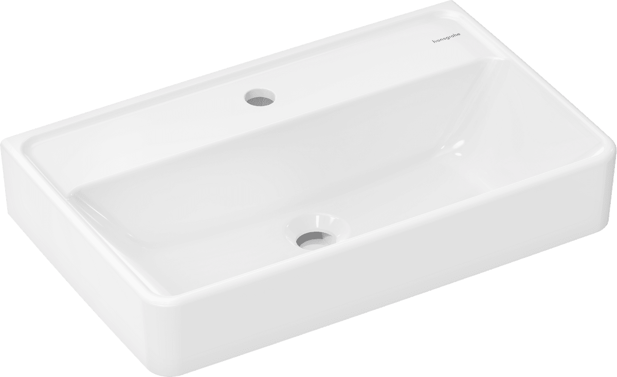Bild von HANSGROHE Xanuia Q Waschtisch Compact 600/370 mit Hahnloch ohne Überlauf #60215450 - Weiß