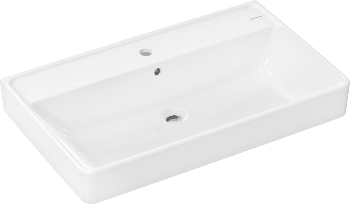 Picture of HANSGROHE Xanuia Q Wash basin 800/480 with tap hole and overflow, SmartClean #61136450 - White