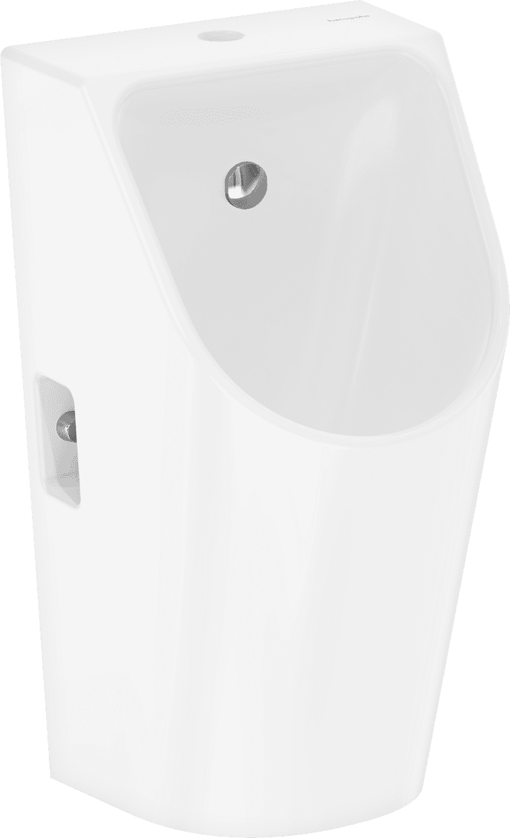 Picture of HANSGROHE EluPura Original S Urinal with top water supply and bottom/rear outlet rimless, HygieneEffect #62049450 - White