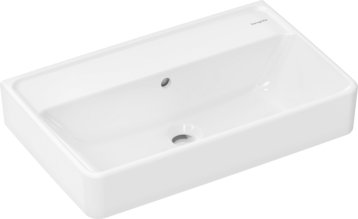 Bild von HANSGROHE Xanuia Q Waschtisch Compact 600/370 ohne Hahnloch mit Überlauf #60214450 - Weiß